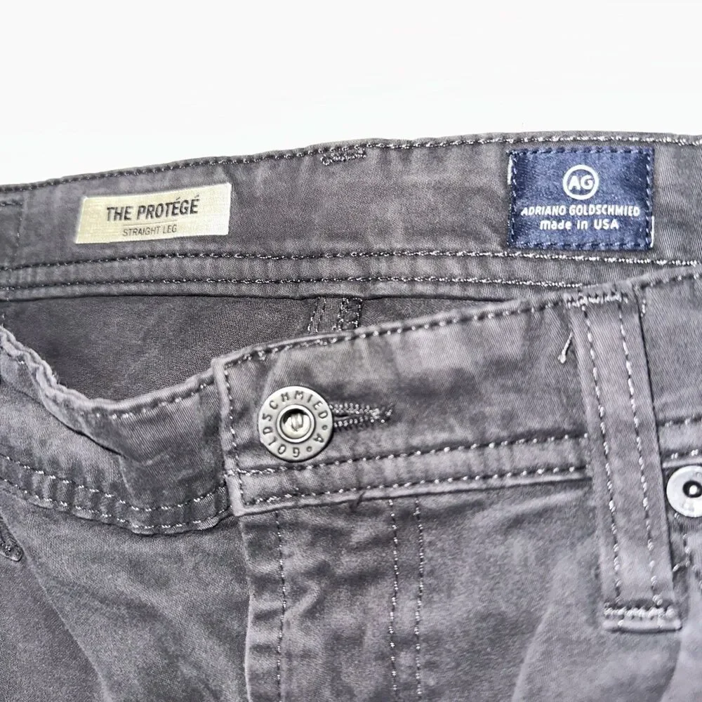 AG Adriano Goldschmied The Protege Jeans Mens 33x34 Black Straight Leg Denim